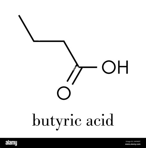 Butyric acid (butanoic acid) short-chain fatty acid molecule. Esters and salts are called ...