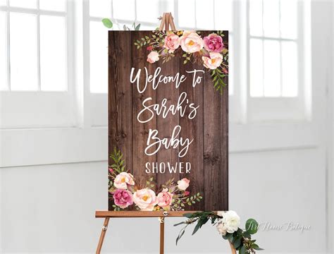 Welcome Baby Shower Sign Baby Shower Welcome Sign Large - Etsy