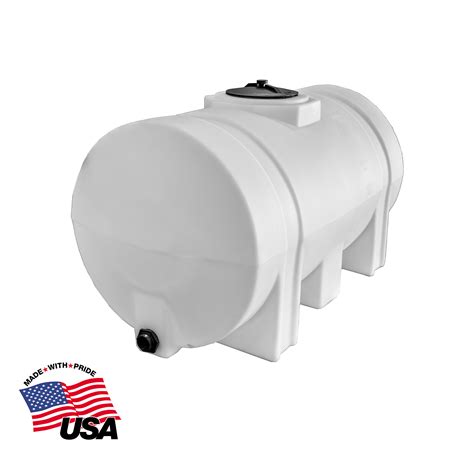 RomoTech Horizontal Poly Reservoir Water Storage Tank - 125 Gal ...