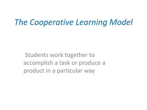 Cooperative Learning Model 的图像结果