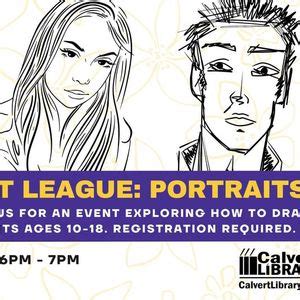 Library Art League: Portraits (SO), Calvert Library - Southern Branch ...