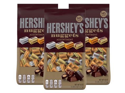 3 Pack | Hershey's Chocolate Nuggets, Variety Pack, 145 ct - Walmart.com