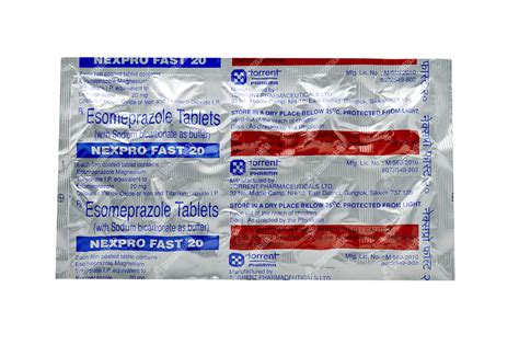 Nexpro Fast 20 MG | Order Nexpro Fast 20 MG Tablet Online at Truemeds