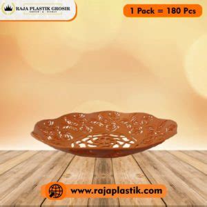 Piring Buah Ukir M Coklat - RAJA PLASTIK GROSIR | Jual Produk Perabot ...