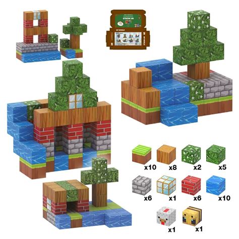 BODOODO CUBES - Magnetic Cubes-Build Mine,50 pcs, Magnetic Blocks with ...