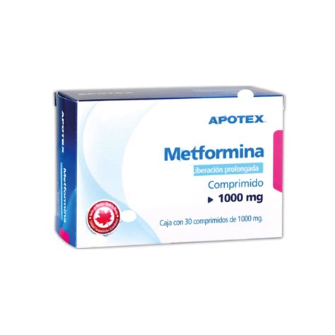 Metformina 1000 mg Liberación Prolongada Caja 30 Comprimidos – Farmacia ...