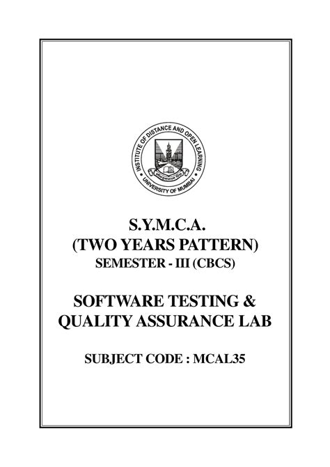 Software-Testing-Quality-Assurance-Lab - SUBJECT CODE : MCAL SOFTWARE ...