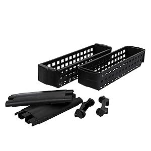 NAVRANG 3 Layer Black Slim Multipurpose Kitchen Storage Slim Rack with ...