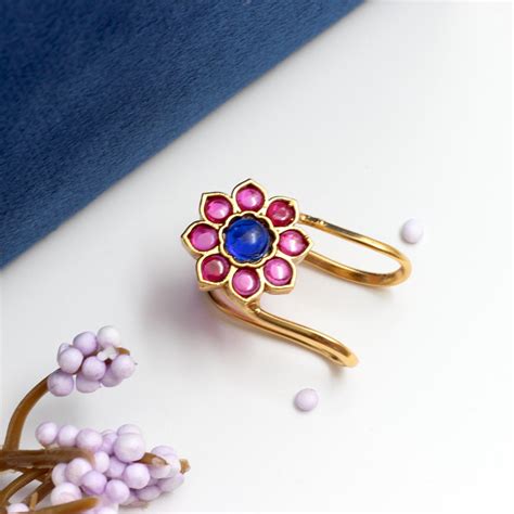 Nagas Real Kemp Classic Traditional Flower Vanki Finger Ring / Neli Mo ...