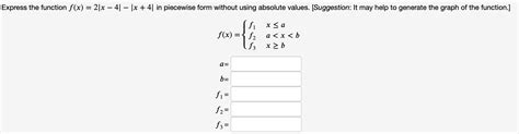 Image result for How to Use Piecewise Form without Using Absolute Values
