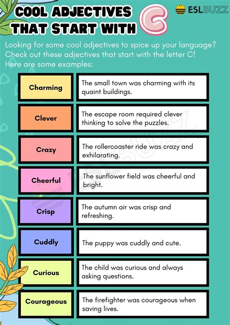 Clever and Creative: Adjectives that Start with C for Expanding Your ...