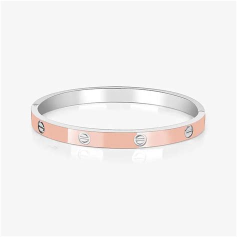 Crossed Circle Rose Gold Kada - Touch925 Silver Jewellery