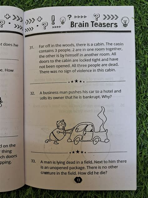 Brain teasers Book – We Are Turners