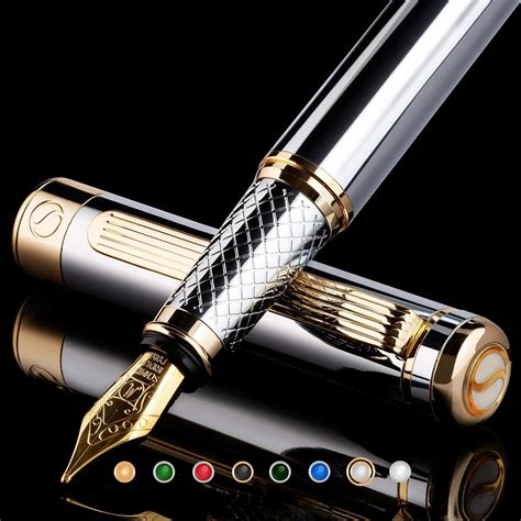 Scriveiner Chrome Fountain Pen – Stunning Award-Winning Luxury Pen ...