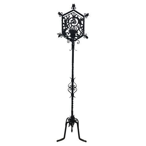 Monumental Gothic Iron Floor Lamps at 1stDibs