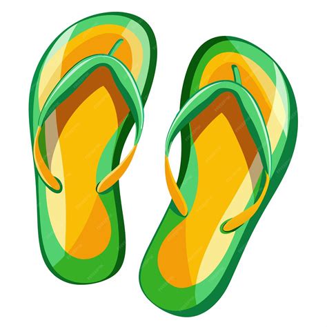 Premium Vector | Flip flops clipart cartoon style vector illustration