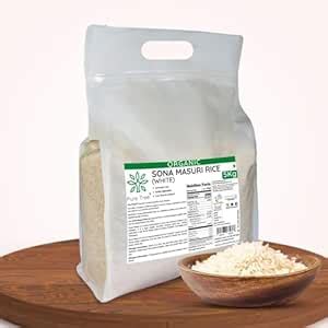 Pure Tree Certified Organic Sona Masoori Rice | 5 Kg / 5000 g | White ...