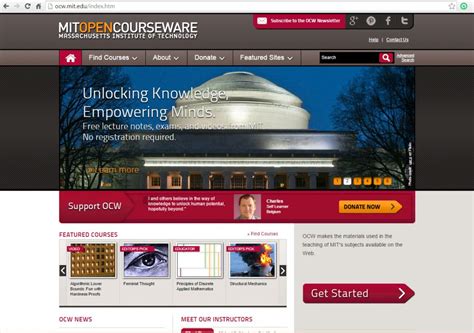 MIT OpenCourseWare MIT Lectures 的图像结果