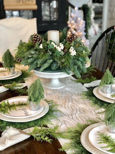 Image result for Rustic Christmas Table Setting Ideas for Outside