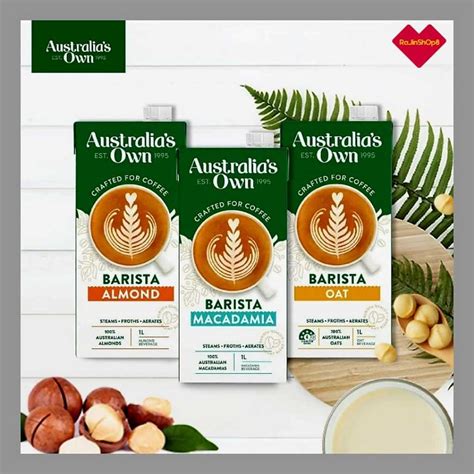 Australia’s Own Barista Oat Milk / Australia’s Own Barista Almond Milk ...