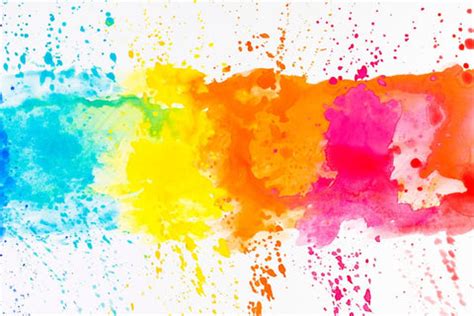 Bright Color Splashes by Tallenge Store | Buy Posters, Frames, Canvas ...