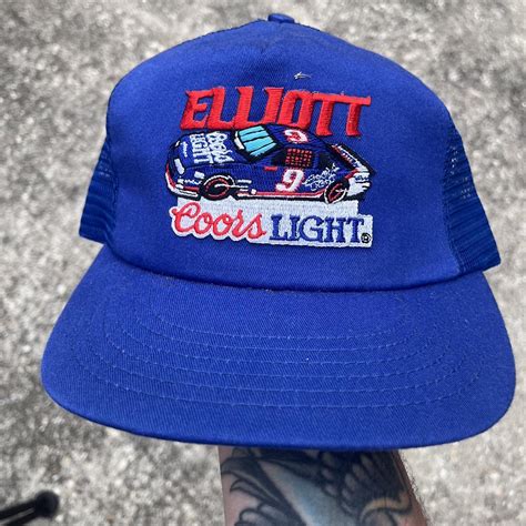Blue Bill Elliott Coors Light trucker hat | Depop