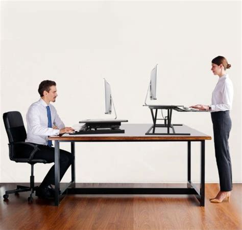 Buy 31 Height Adjustable Home Office Desk Converter Monitor Computer ...
