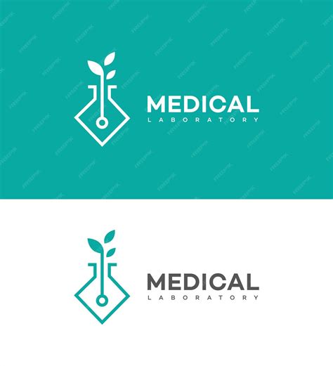 Premium Vector | Medical laboratory science logo