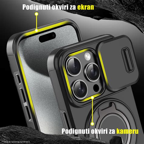 Maska(futrola) CamShield Ring stand za Samsung S928B Galaxy S24 Ultra ...