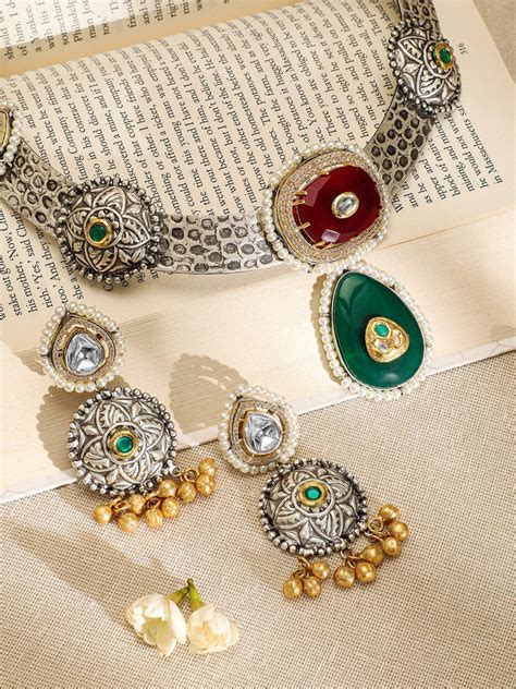 Oxidised Jewellery Online | Oxidised Jewellery Set Online - Rubans