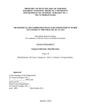 Methodical work of the Department of General Practice Doc Template ...