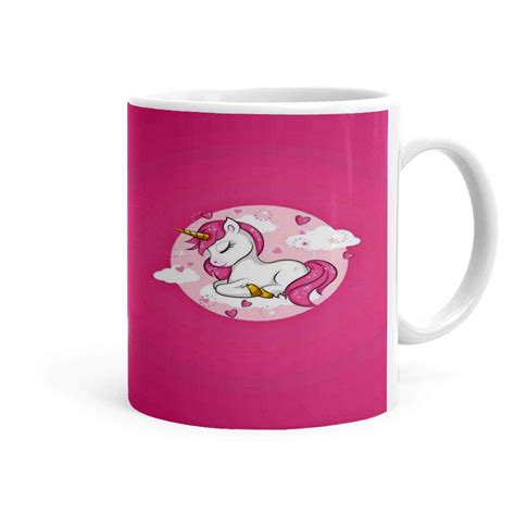 Buy Khakee Unicorn Theme Printed Ceramic Coffee Mug (325 Ml)- Gift for ...