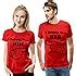 YaYa cafe Couple T-Shirts Printed Under Management Bride Groom Husband ...