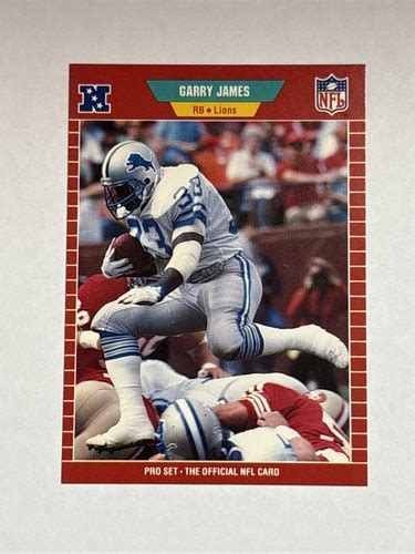 Garry James 1989 Pro Set Lions #120 *N893* | eBay