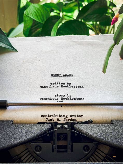 Custom Screenplay Title Page Hand Typed on Cotton Paper and ...