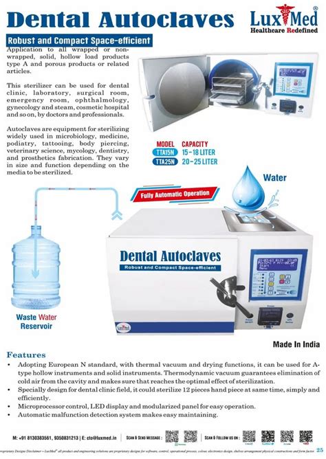 Autoclave Sterilizer - Dental Autoclave Sterilizer Manufacturer from ...