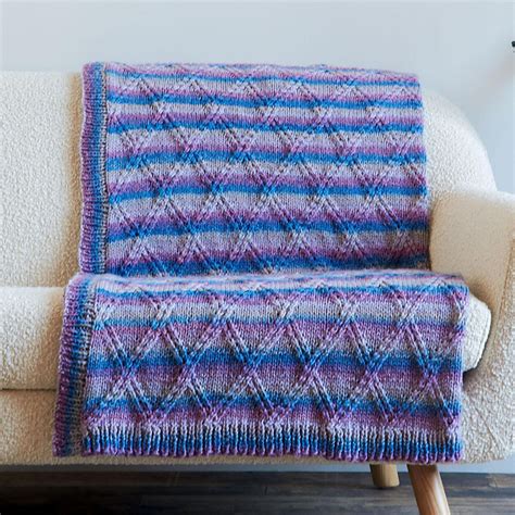 Knitting Patterns Galore - Double Lattice Blanket