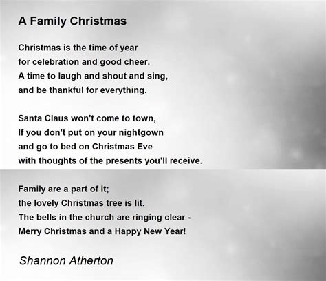 Christmas Poems For Family Christmas Poems – Children's Poetry