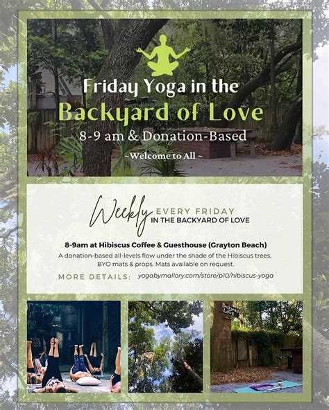 Weekly Yoga in Grayton Beach, Hibiscus Coffee & Guesthouse, Santa Rosa ...