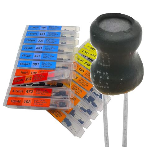 EEEEE 20 Values 160 Pcs Inductor 1uH to 10 mH DIP Radial Power Choke ...