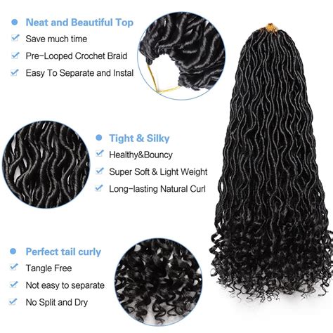 VIOLET Goddess Locs Crochet Hair 6 Packs 14 Inch Wavy Curly India | Ubuy