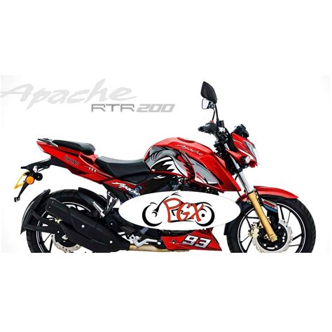 PGXPITSTOP Full Body Decals for Apache RTR 160/200 4V | Full Body WRAP ...