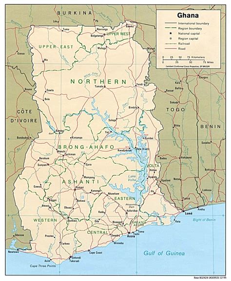 Ghana Map - Ghana