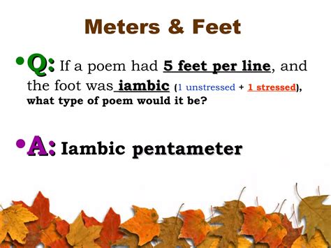 Meter in Poetry | PPT