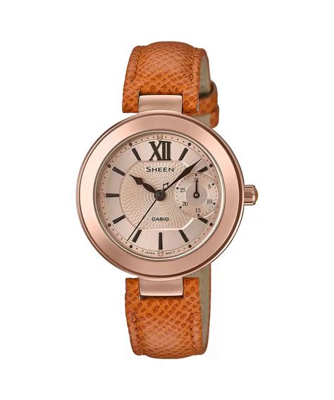 Casio SHEEN SHE-3051PGL-7AUDF - SX216 Pink Gold IP - Women's Watch