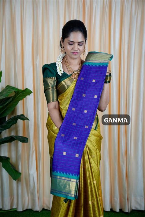 Kalyani silk saree with checks🎁 – Rishi Boutique