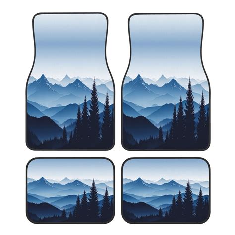 KAKALAD Mountain Landscape Morning In The Mountains Blue Car Floor Mats ...