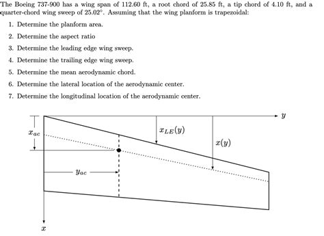 Solved The Boeing 737-900 ﻿has a wing span of 112.60ft, ﻿a | Chegg.com