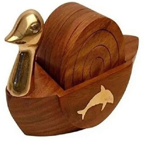 Duck Shape Wooden Tea Coaster Manufacturer, Supplier from Saharanpur