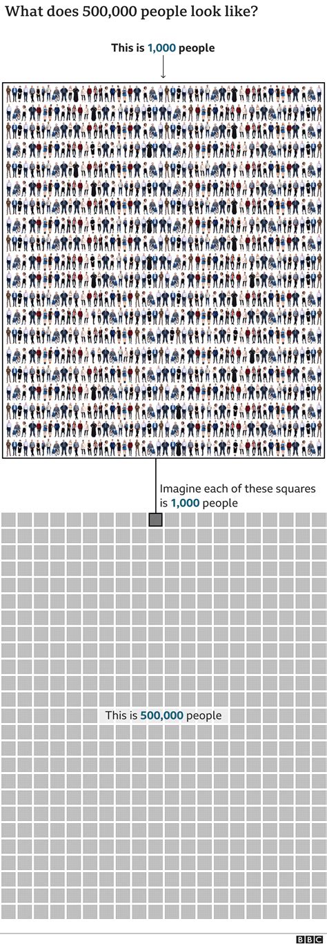 Covid US death toll: Imagining what 500,000 lost lives look like - BBC News